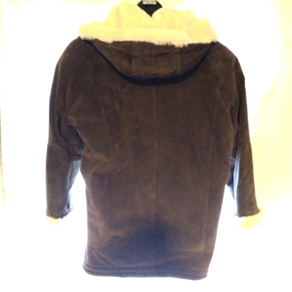 Gorgeous shearling suede winter coat EUC ❤️ - Picture 12 of 16